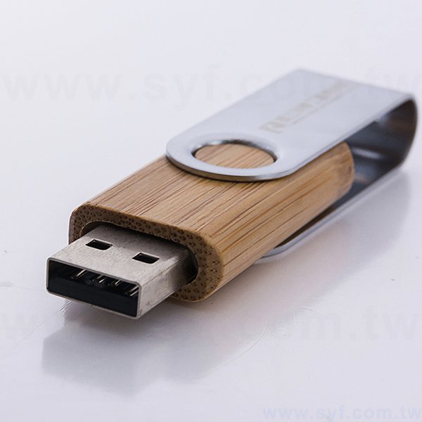 金屬木質隨身碟-原木金屬禮贈品USB-木製金屬旋轉隨身碟-客製隨身碟容量可印製企業logo-採購訂製印刷推薦禮品_6